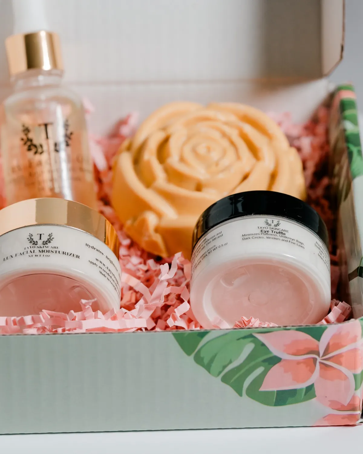 The Restorative Gift Bundle open in its box